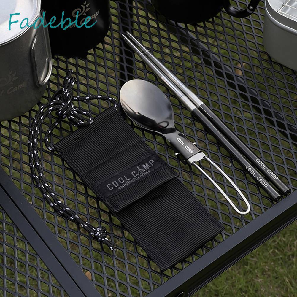 Bộ Muỗng Đũa Nĩa Nam Châm Gấp Gọn Tiện Lợi Du Lịch