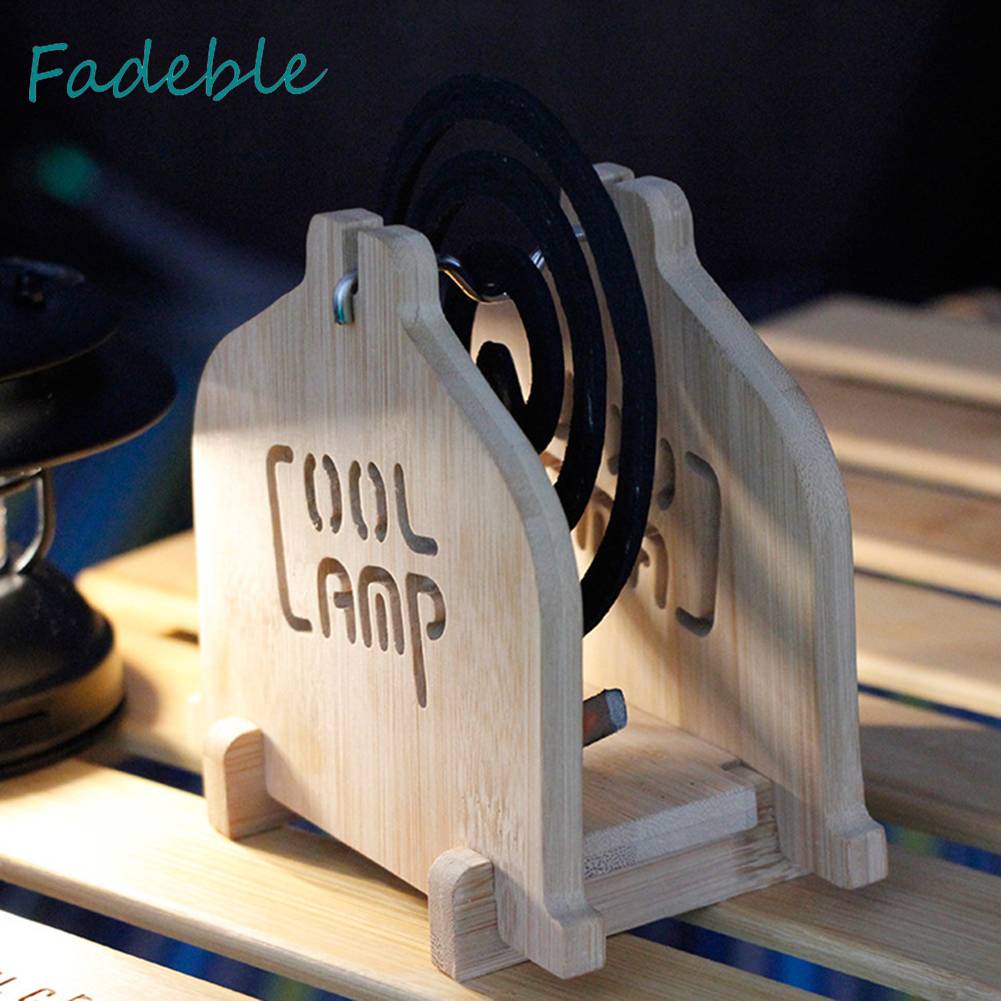 Giá Đỡ Nhang Muỗi Bằng Tre Phong Cách Cổ Điển Tiện Dụng Cho Cắm Trại