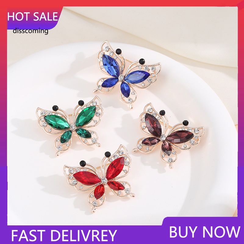 Áo Khoác SL SL Kiểu Dáng Trẻ Trung Năng Động| Ghim Cài Áo Hình Bướm Đính Đá Zircon Thời Trang Cao Cấp