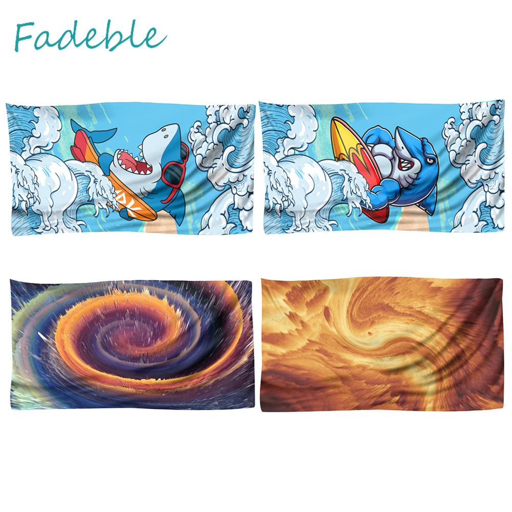 Thảm Tập Yoga / Đi Bơi Nhanh Khô In Họa Tiết Xinh Xắn