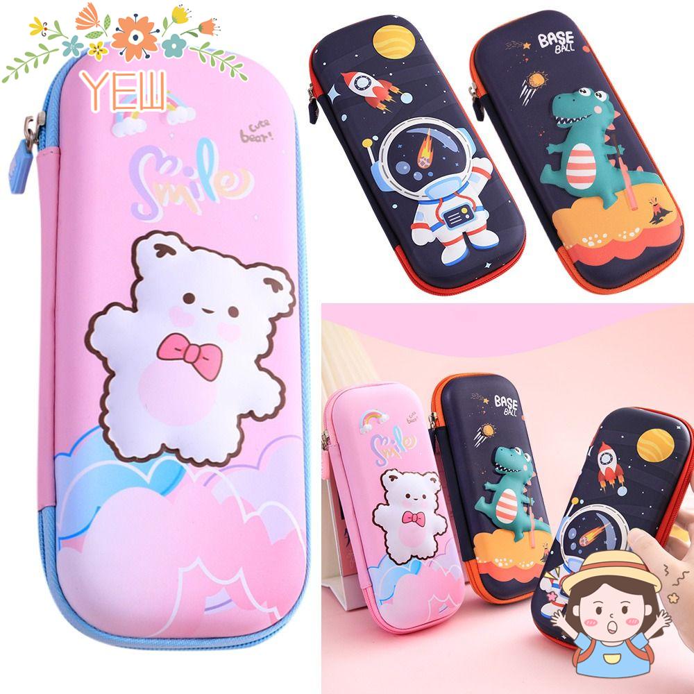 YEW Hộp Bút Cỡ Lớn Đa Năng Họa Tiết Hoạt Hình Xinh Xắn