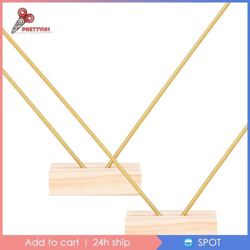 Set 5 Vòng Hoa Bằng Kim Loại Làm Bằng Thủ Công Kèm Thẻ Giữ Vòng Hoa Trang Trí Bàn Tiệc