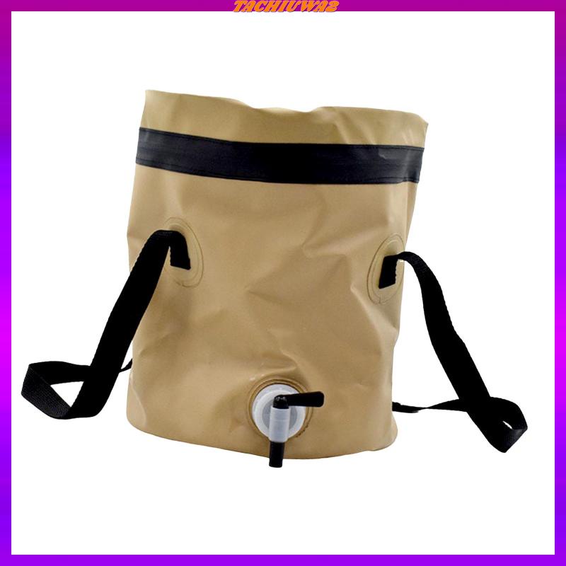 Xô Đựng Nước Có Tay Cầm Và Nắp Đậy Có Thể Gấp Gọn Tiện Dụng Mang Theo Du Lịch Cắm Trại