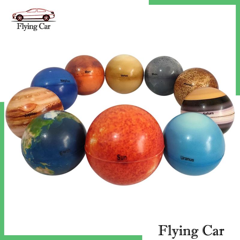 Set 10 Quả Bóng Xốp Mềm Trơn 6.3cm Nhiều Màu Trang Trí Bàn