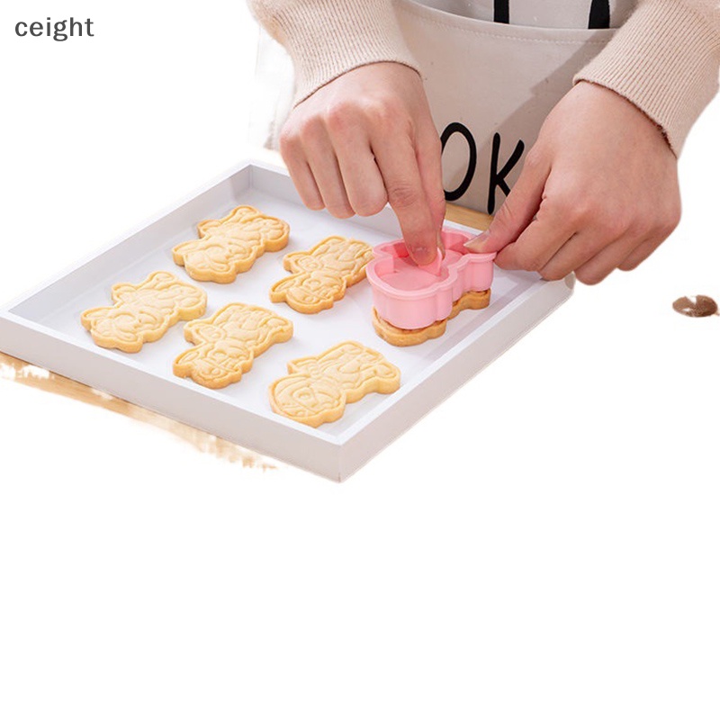 Bộ 6 Khuôn Cắt Bánh Quy Hình Chú Chó Hoạt Hình 3D DIY
