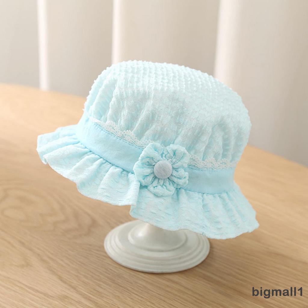 Nón Tai Bèo Vành Rộng Họa Tiết Hoa Dễ Thương Cho Bé Gái
