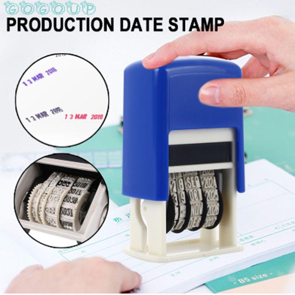 GOGOUP Con Dấu Nhựa In Ngày Tháng Trang Trí Sổ Tay DIY