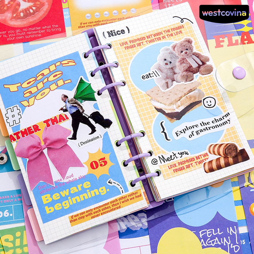 [WSTN]✎Set 90 Tấm Giấy Ghi Chú Họa Tiết Lá Dày Dặn Phong Cách Hàn Quốc