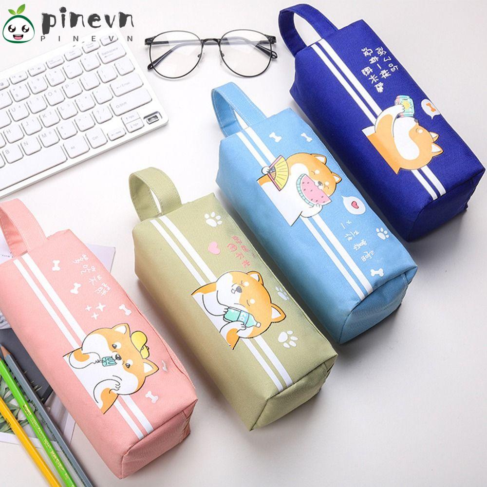 PINEVN Túi Đựng Bút Hai Lớp Đa Năng Chống Thấm Nước Sức Chứa Lớn Mới