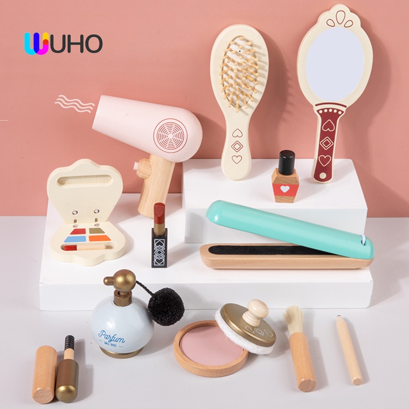 Bộ 12 Món Đồ Chơi Trang Điểm Gương Xinh Xắn Cho Bé 3 Tuổi