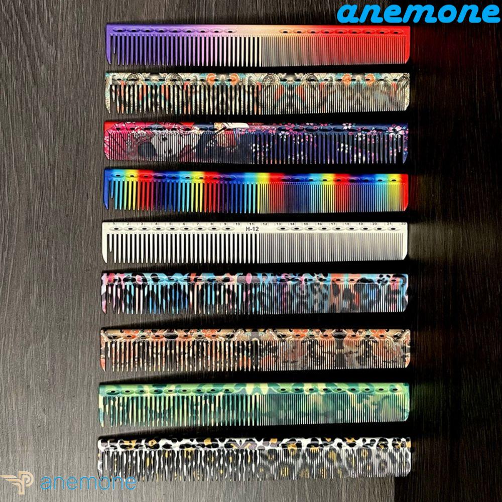 ANEMONE Lược Chải Tóc Bằng Nhựa Cứng Chống Tĩnh Điện Chuyên Dụng Cho Salon