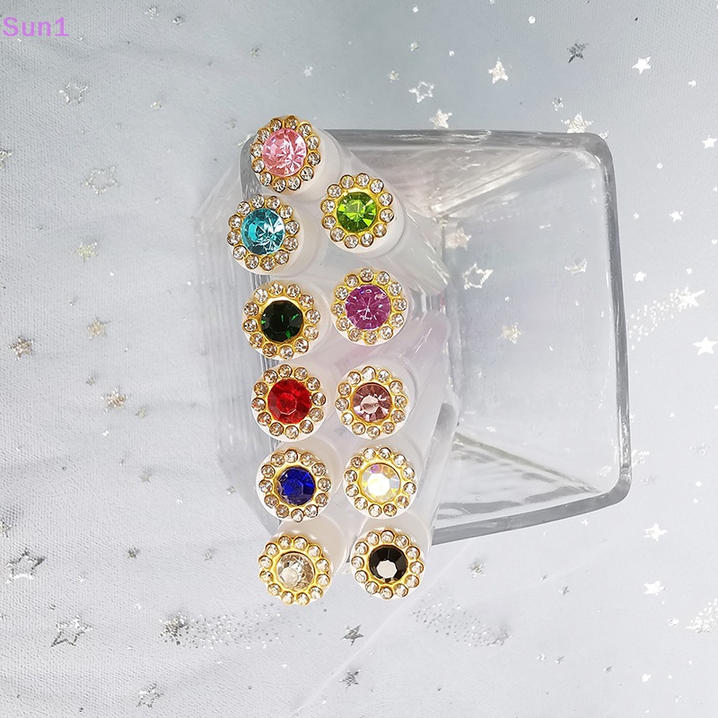 Sun1 &gt; Ống Rỗng Đựng Cọ Chải Lông Mi / Lông Mày Có Thể Thay Thế Chống Bụi Trang Trí Hoa Lấp Lánh