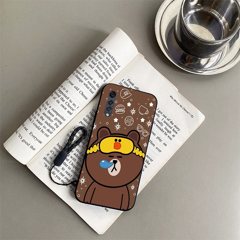 Ốp Điện Thoại Chống Sốc Hình Gấu Nâu Cho lg velvet 5g