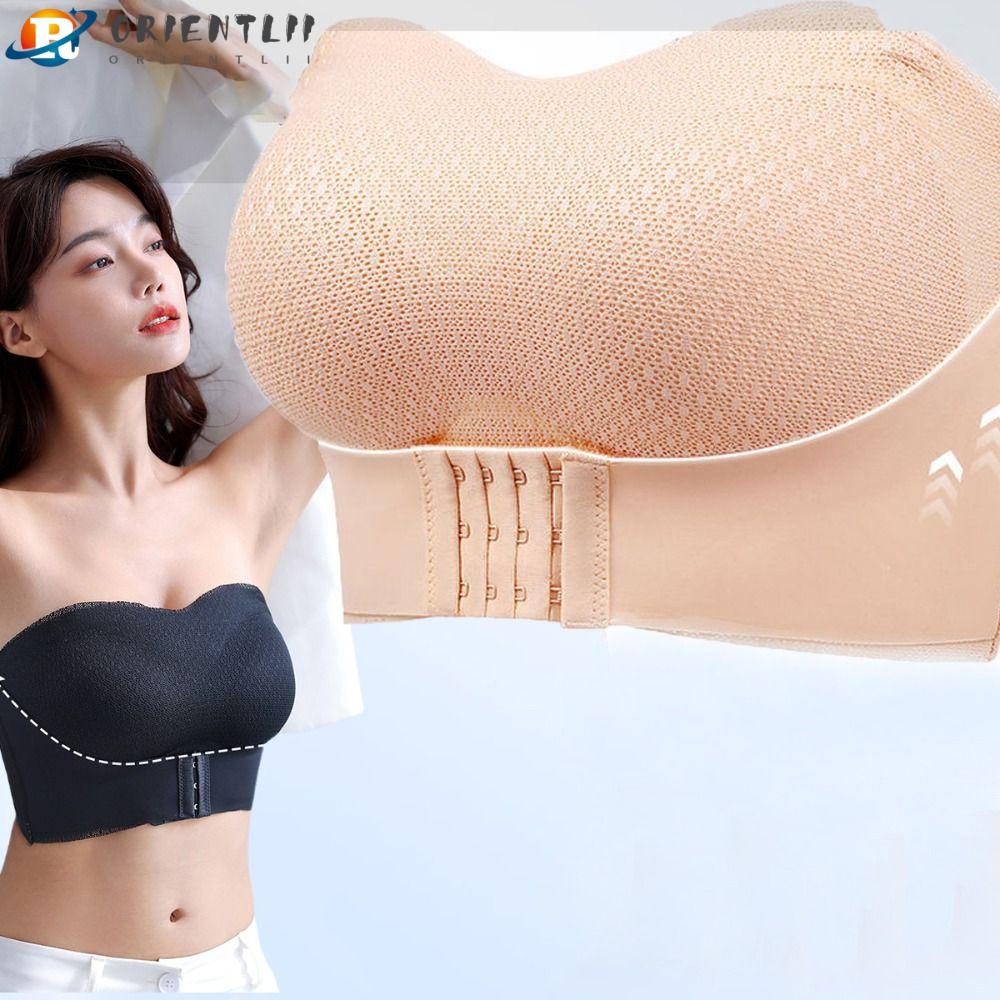 ORIENTLII Áo Ngực Không Dây Có Đệm Mút Nâng Ngực Chống Trượt Plus Size Thời Trang Mùa Hè
