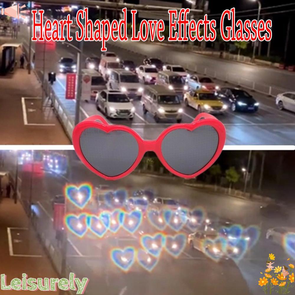 LEILY Kính Hiệu Ứng Đặc Biệt Hình Trái Tim Lâu Trôi