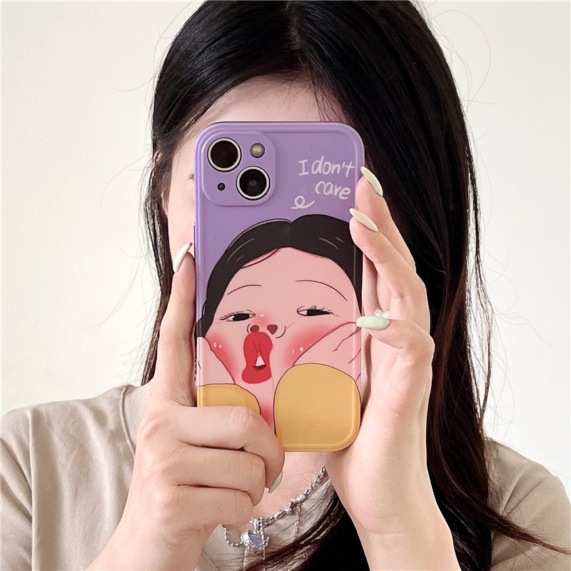 Ốp Điện Thoại Mềm Hình Hoạt Hình Vui Nhộn Cho IPhone14 14Pro 14ProMax 13 13Pro 13ProMax 12 12PRO 12ProMax 11
