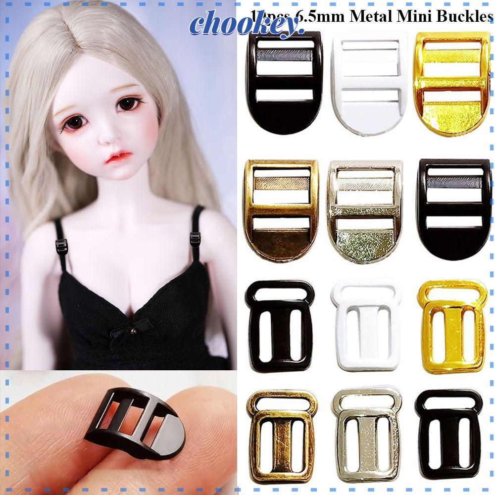 CHOOKEY Set 10 Nút Kim Loại Mini Tự Làm Trang Sức Tiện Dụng