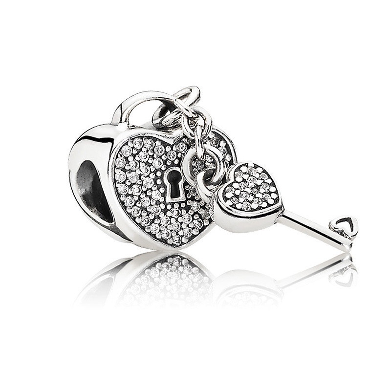 Mặt Dây Chuyền Mạ Bạc 925 Hình Tháp Eiffel / Chuột Mickey DIY