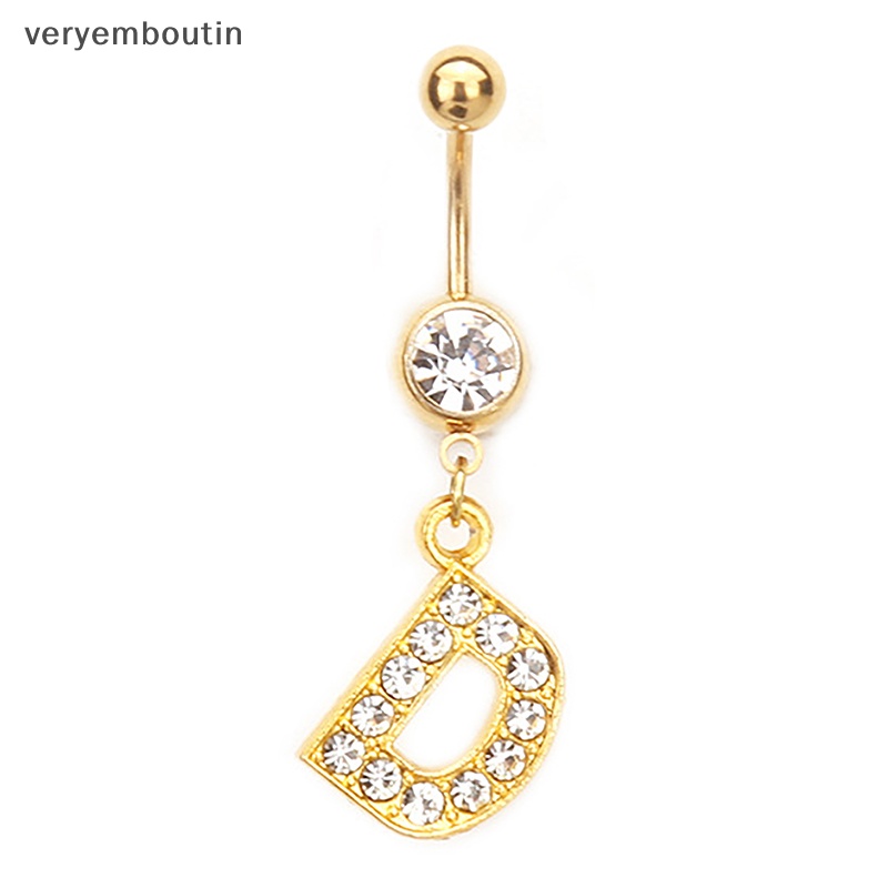 Khuyên Rốn Thép Không Gỉ Hình 26 Chữ Cái A Đến Z