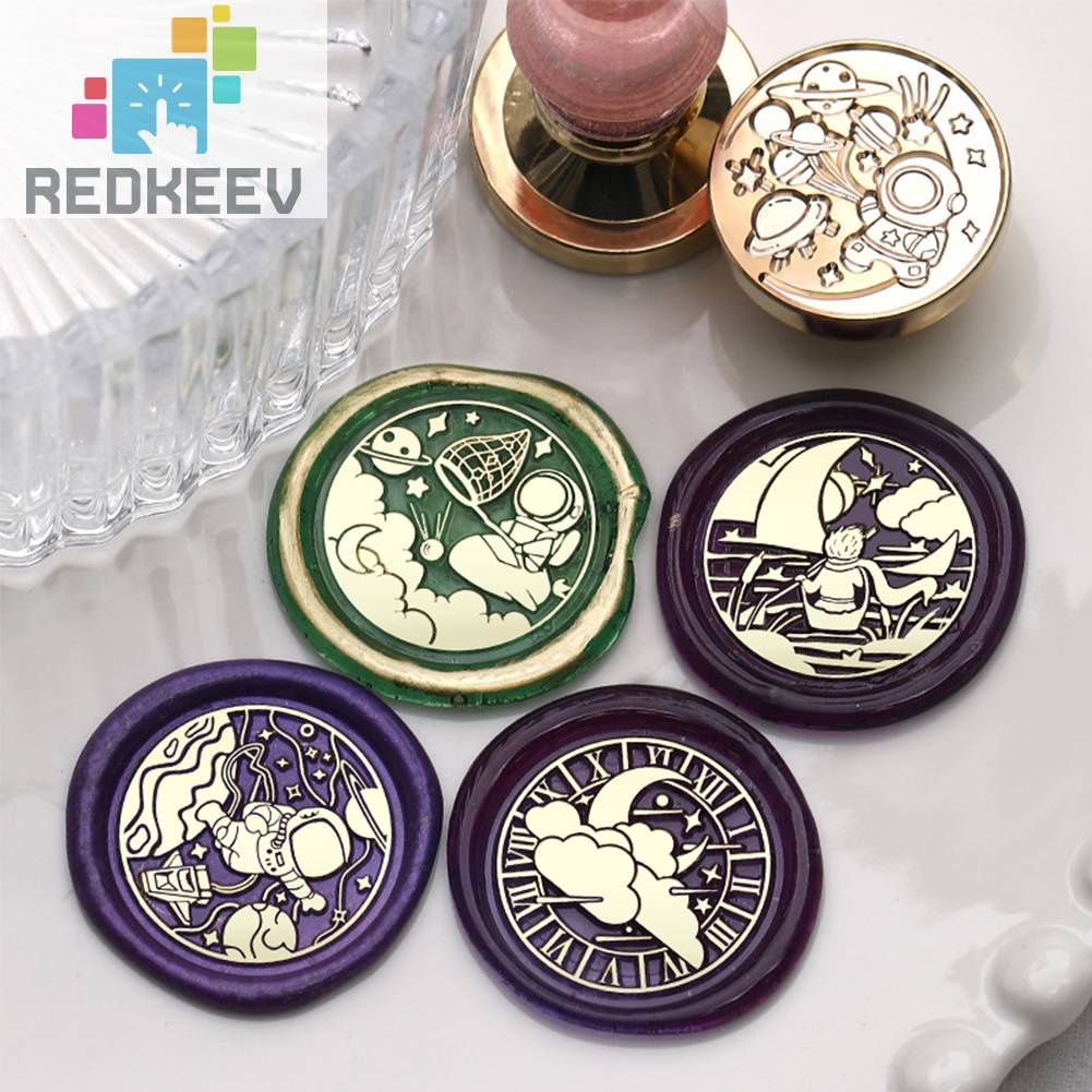 Thẻ Đám Cưới Đầu Đồng Tráng Men Phong Cách Phi Hành Gia Cổ Điển