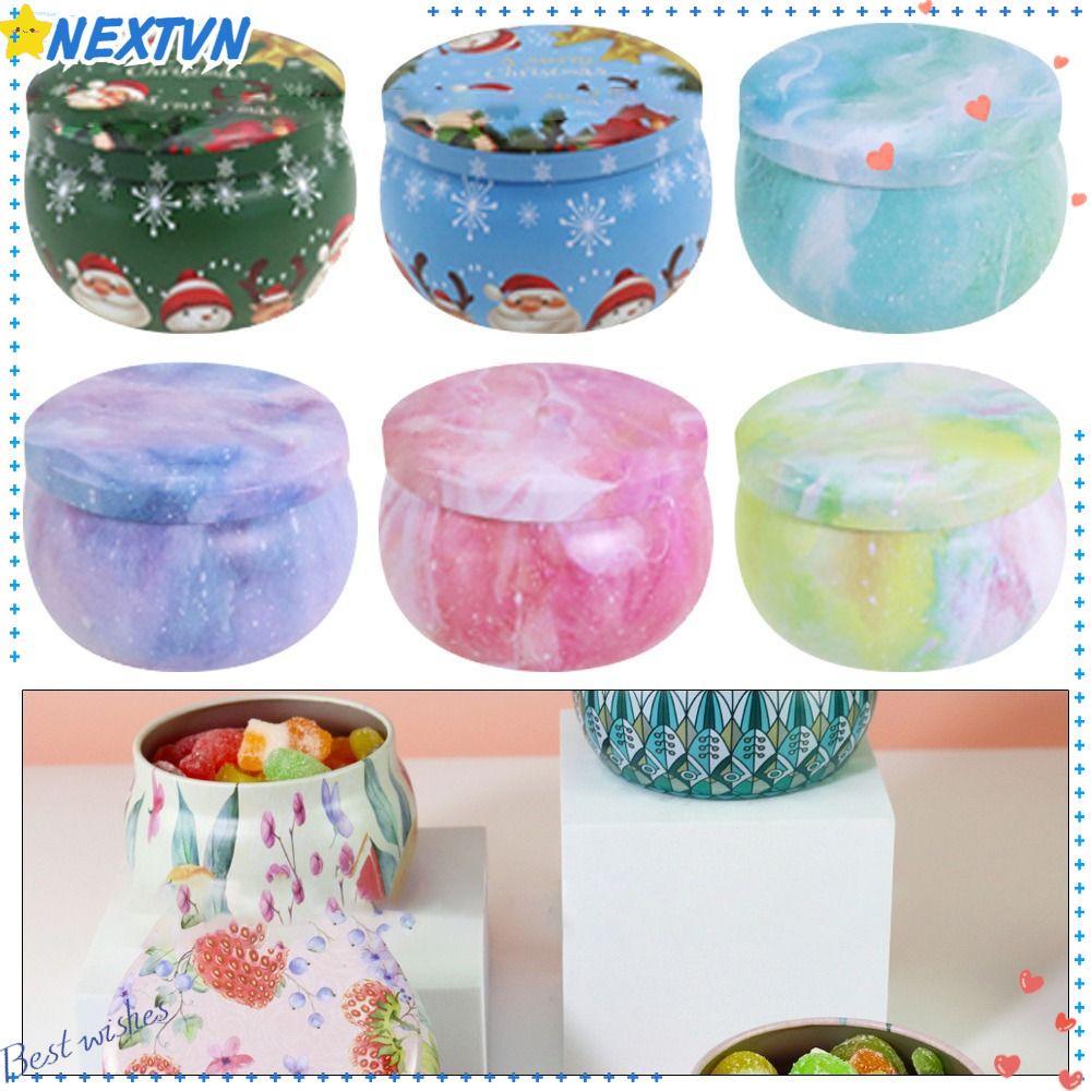 NEXTVN Set 2 Lọ Thiếc Đựng Nến Nhiều Kiểu Dáng