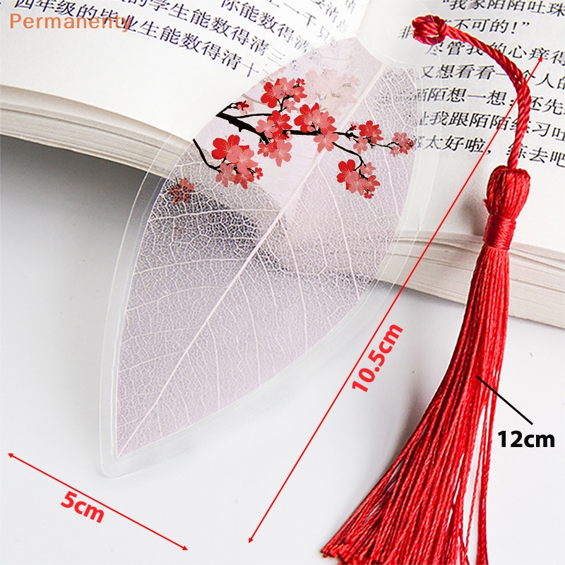 Bookmark Đọc Sách Hình Lá Phong Cách Trung Hoa Cổ Điển Đẹp Mắt