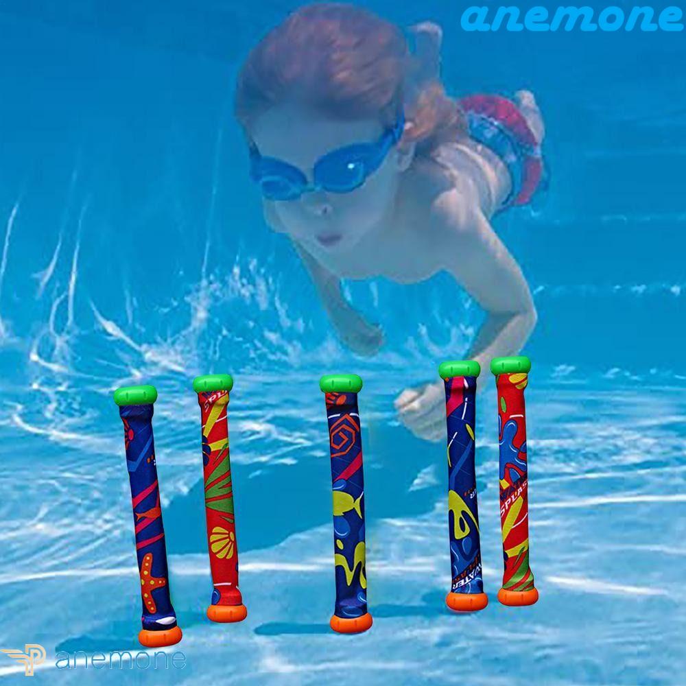 ANEMONE Set 5 Đồ Chơi Que Lặn Dưới Nước Nhiều Màu Sắc Kích Thích Trí Thông Minh Cho Bé Từ 4-8 Tuổi