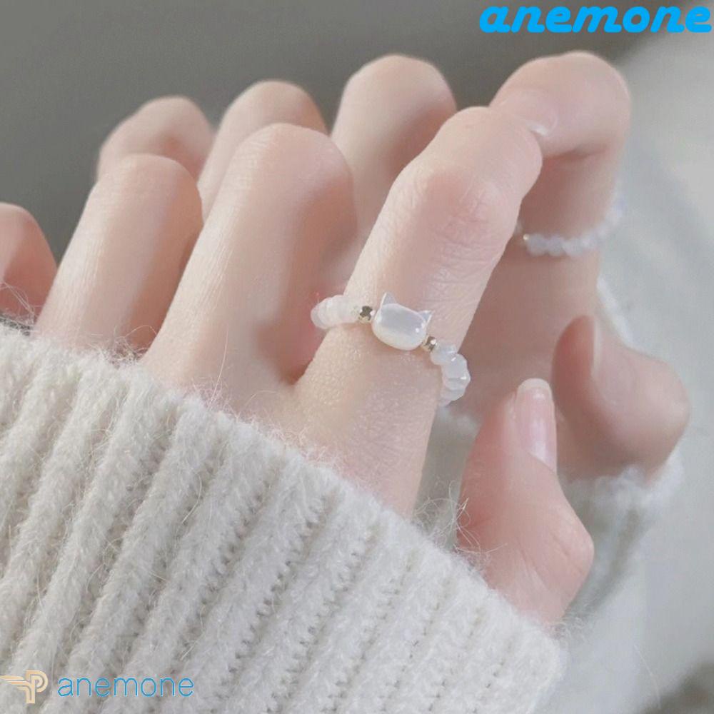 ANEMONE Nhẫn Co Giãn Hình Vỏ Sò Tự Nhiên Độc Đáo