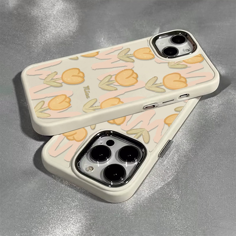 Ốp Điện Thoại Silicone Mềm Nút Kim Loại Chống Sốc Cho IPhone 14 13 12 11 Pro Max XS X XR 8 + 7 Plus