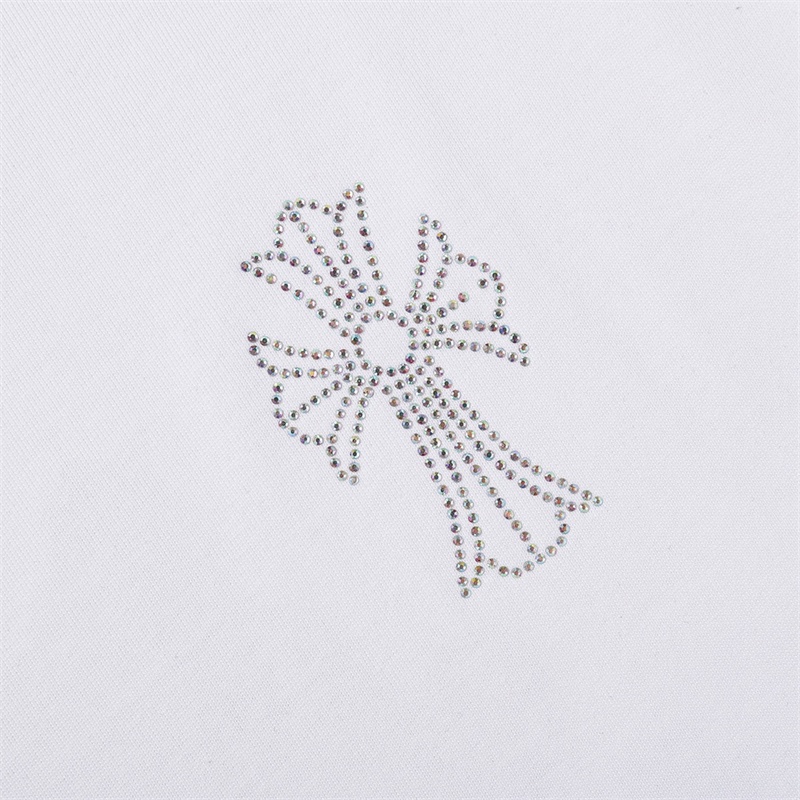 Chr-come88-áo Thun Tay Ngắn In Họa Tiết Kim Cương Công Nghiệp Nặng Màu Phản Quang Suq3Ts