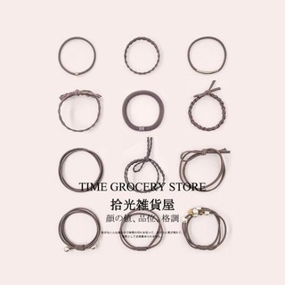 Set bộ 12 dây buộc tóc chun Hàn Quốc