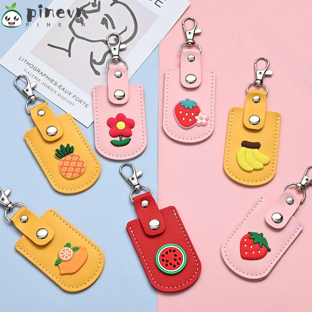 PINEVN Bao Da Điện Thoại PU Họa Tiết Hoạt Hình Có Ngăn Đựng Thẻ Và Móc Khóa Cho Doanh Nhân