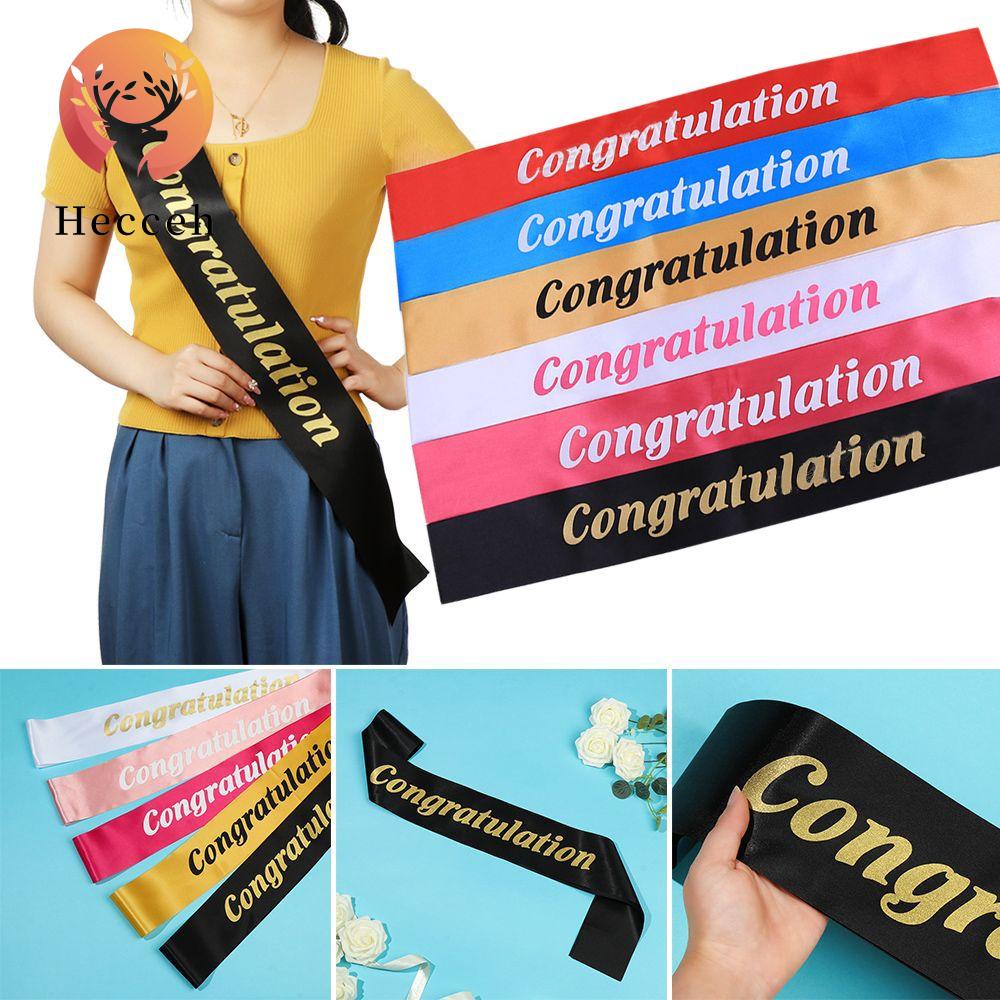 HECCEH 1 Dây Thắt Lưng Chúc Mừng Lễ Tốt Nghiệp Thời Trang