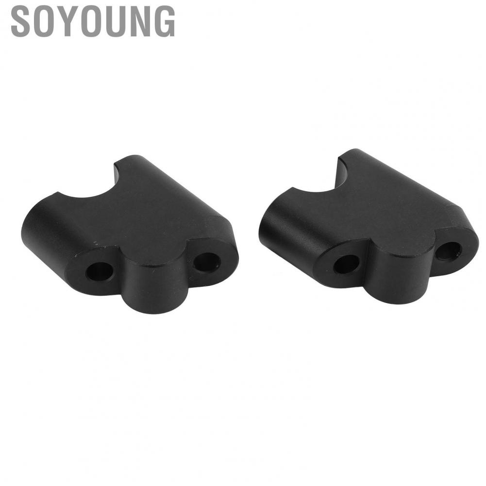 Soyoung Handlebar Clamp Riser 28mm Back Moving Long Durability for Motorcycle