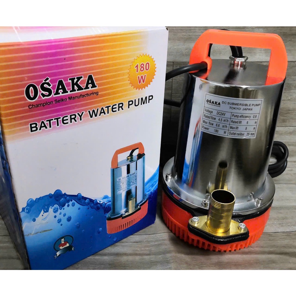 Máy Bơm Tỏm Thả Chìm INOX OSAKA - Bơm Thoát Nước Ngập - Loại Tốt - Dùng Điện 12V 24V ĐIỆN MÁY HTP