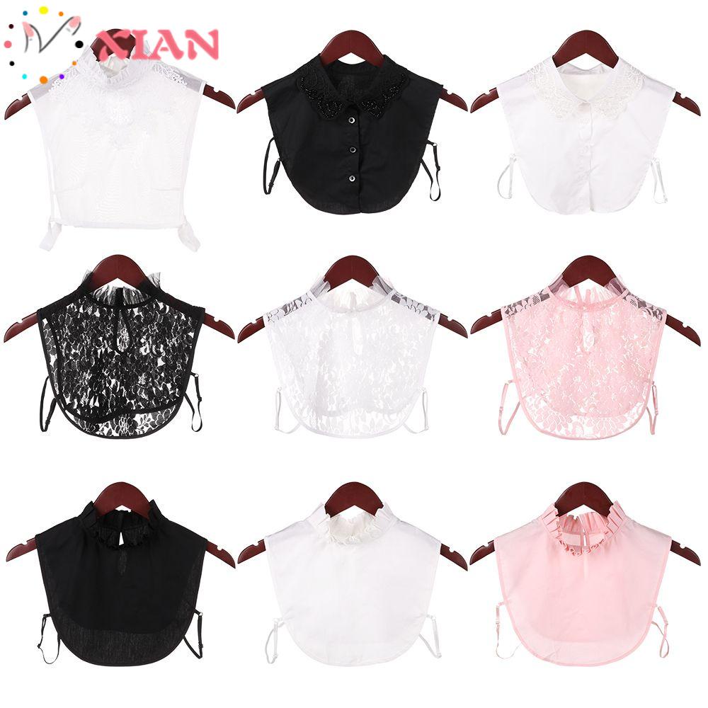 XIANTIN Cổ Áo Rời Cổ Bẻ Thời Trang Cổ Điển Thanh Lịch