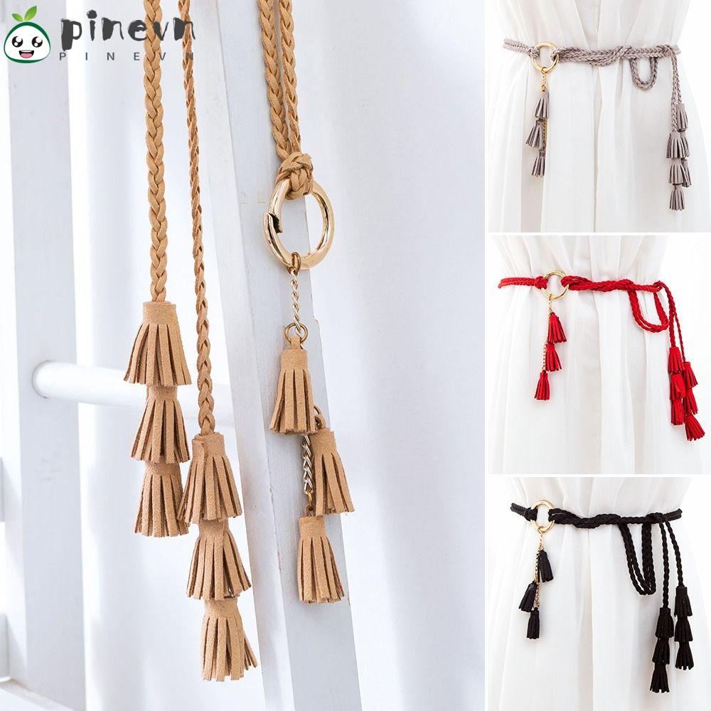 PINEVN Dây Thắt Lưng Bện Trang Trí Sang Trọng