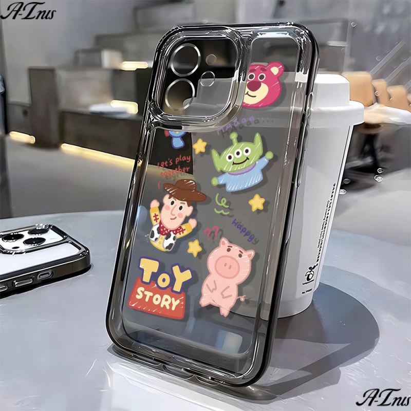 Ốp Điện Thoại Mềm Chống Sốc In Hình Gấu Dâu Tây 12 Kiểu Tùy Chọn Cho Iphone 14Promax 7 11 5Dc 8P 13