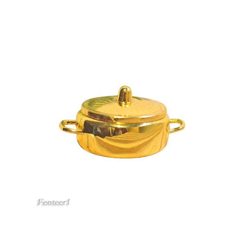 Mô Hình Nồi Nấu Ăn Mini Tỉ Lệ 1 / 6 1 / 12 Trang Trí Nhà Búp Bê