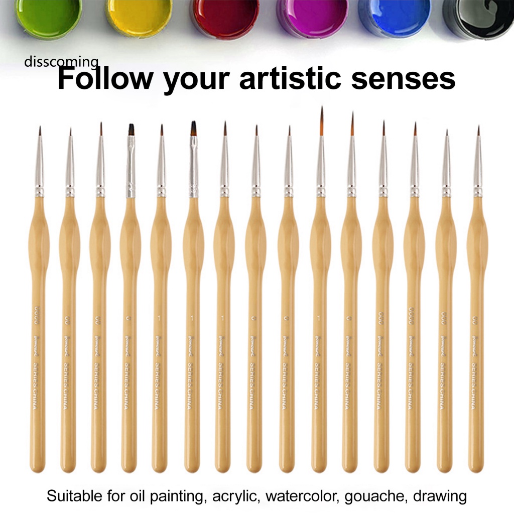 Áo Thun In Hình SL SL SL SL Thời Trang Cá Tính| Set 15 Cọ Vẽ Tranh Sơn Dầu Mềm Mại Tiện Dụng