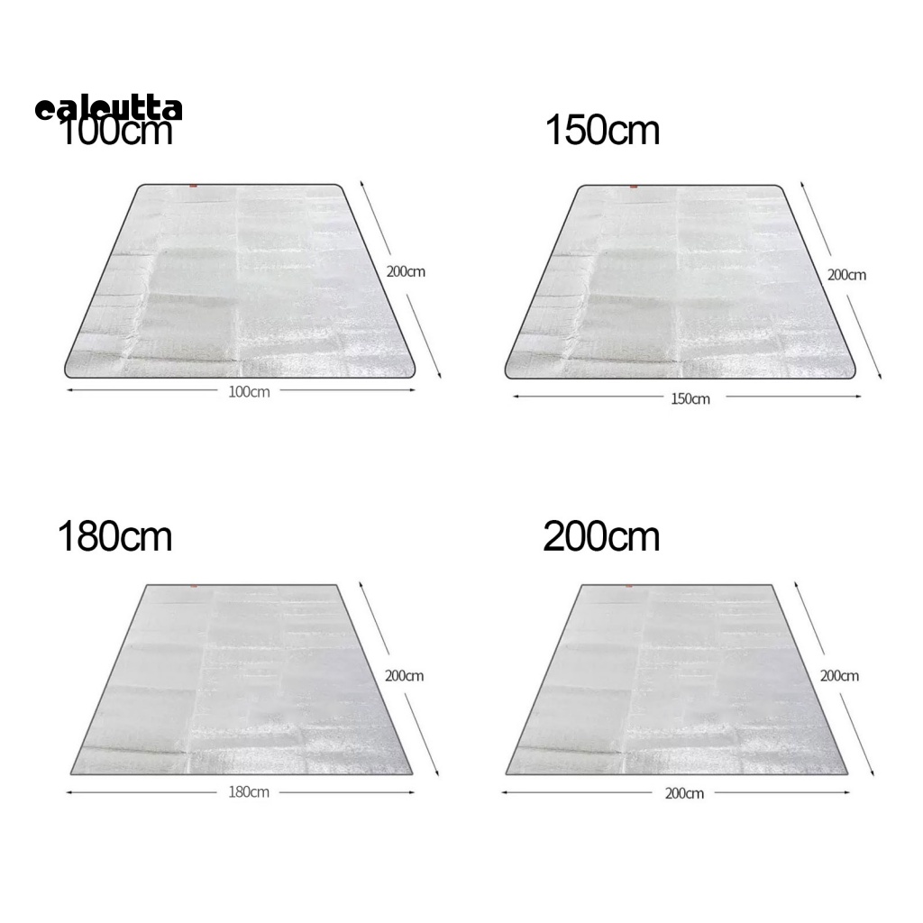 Thảm Nhôm Hai Mặt Cách Nhiệt Chống Thấm Nước Chống Bám Bẩn Tiện Dụng Mang Theo Du Lịch Dã Ngoại