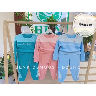 Bons99 - bộ dài tay vải tăm mềm mát cho bé