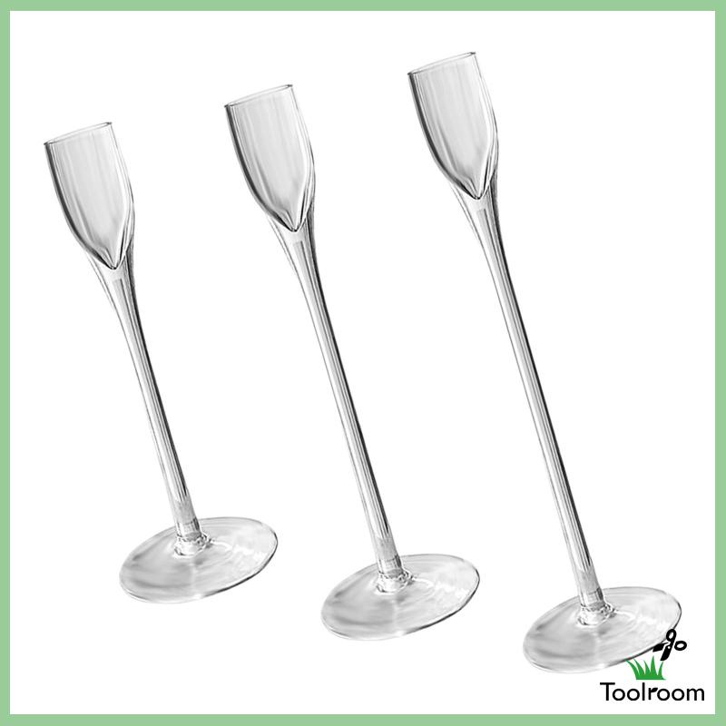 Bộ 3 Cây Nến Thủy Tinh Dùng Trang Trí Nhà Cửa Dịp Năm Mới