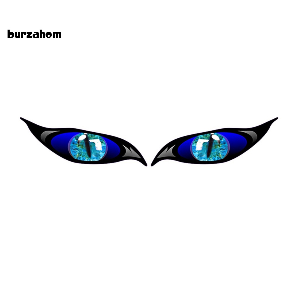 Set 2 Miếng Dán Phản Quang Chống Nắng Hình Đôi Mắt Quỷ Vui Nhộn Dành Cho Xe Hơi
