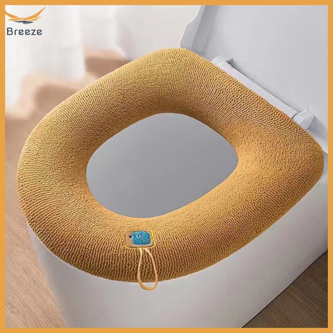 Vỏ Bọc Bệ Ngồi Bồn Cầu Dày Dặn Mềm Mại Ấm Áp Mùa Đông Có Tay Cầm Và Có Thể Giặt