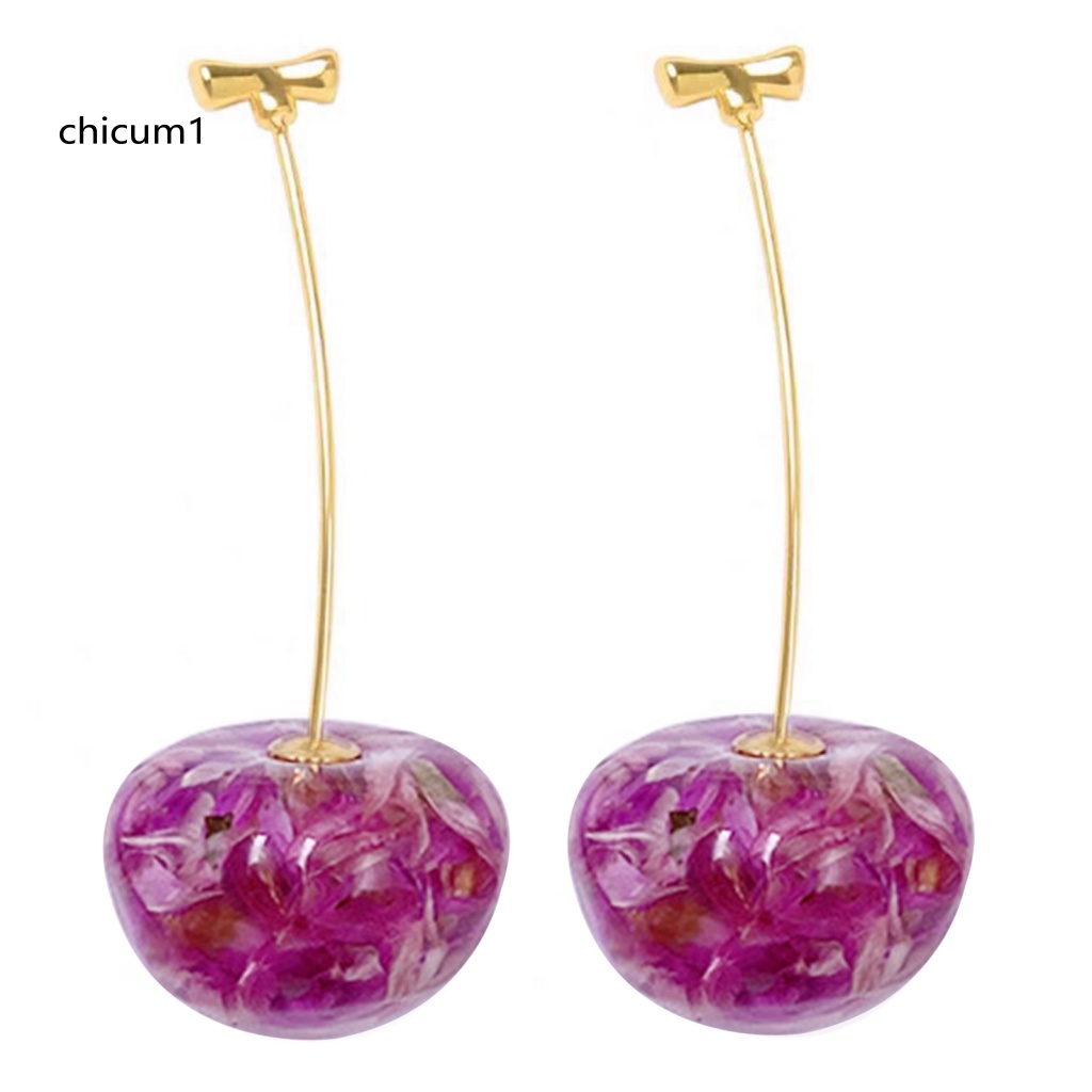 1 Cặp Bông Tai Hình Trái Cherry Ngọt Ngào Dành Cho Nữ