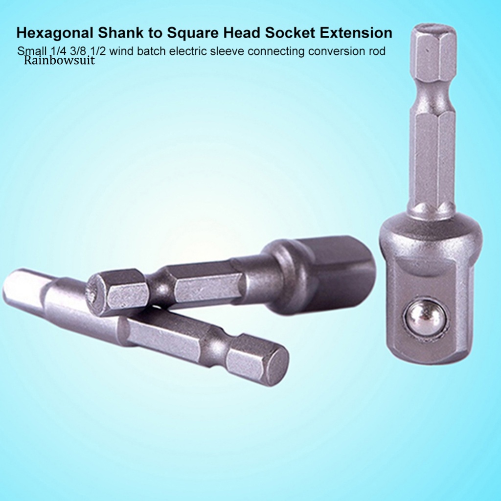 Bộ 3 Đầu Chuyển Đổi Mũi Khoan Lục Giác 1 / 4inch 3 / 8inch 1 / 2inch Chuyên Dụng