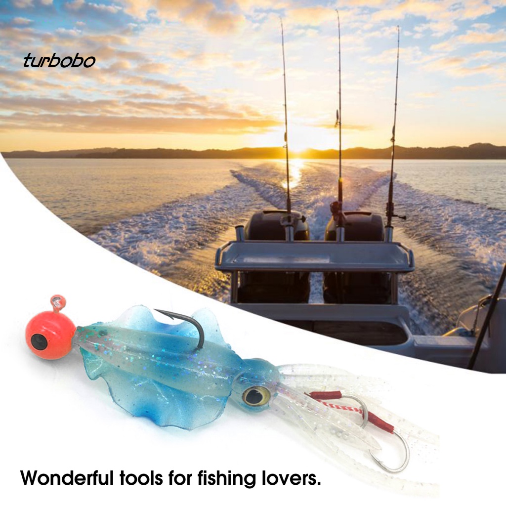 Mồi Câu Cá Nhân Tạo Hình Bạch Tuộc Dạ Quang Tự Nhiên 13cm 25g