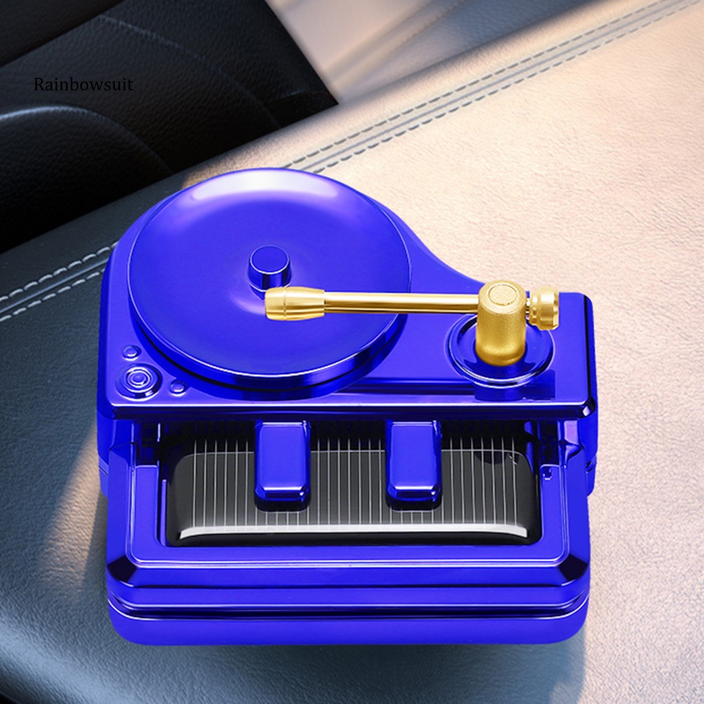 1 Bộ Khuếch Tán Hương Thơm Xe Hơi Sử Dụng Năng Lượng Mặt Trời Hình Đàn Piano Xoay Được