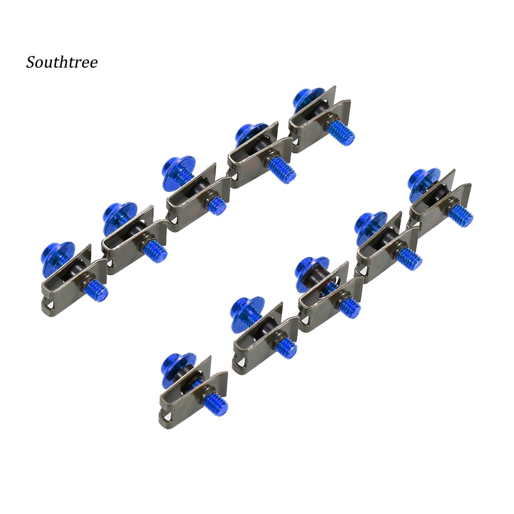 Bộ 10 Ốc Vít M5 Bằng Hợp Kim Nhôm Cho Xe Mô Tô